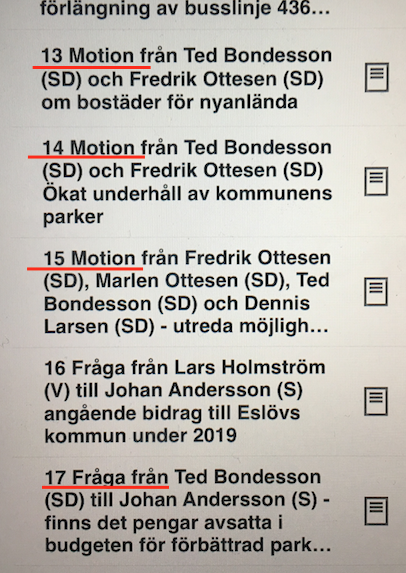 BondessonTed's tweet photo. Många SD ärende till kommunfullmäktige imorgon.
- Ökad säkerhet med kameraövervakning
- Ökad säkerhet med ordentlig belysning i stadens parker
- Använda husvagnar till boende för nyanlända

En opposition för trygghet och tradition

https://t.co/cCM1Z4RuJn

https://t.co/IPyhehg3i3 https://t.co/92iLIKCejm
