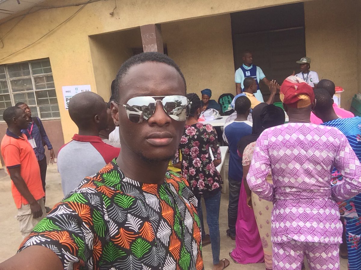 GafarOdubote's tweet photo. My participation at the election yesterday further confirm my assertion that Politics thrives on grassroots movement; therefore to achieve success, sustainable peace and prosperity : we must be engaged (am part of the grassroots) #nigeriadecides2019 #voteright4peace https://t.co/kUBQ1uNsxy