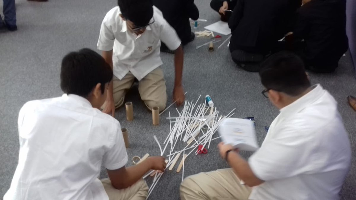 RWA_ICT's tweet photo. Secondary STEM team at the Philip Harris STEM competition. They have got the prize for@one of best bridges made in the event. #rwasecondary #rwatechnology #Rwaachievement https://t.co/DhDVg14gVI