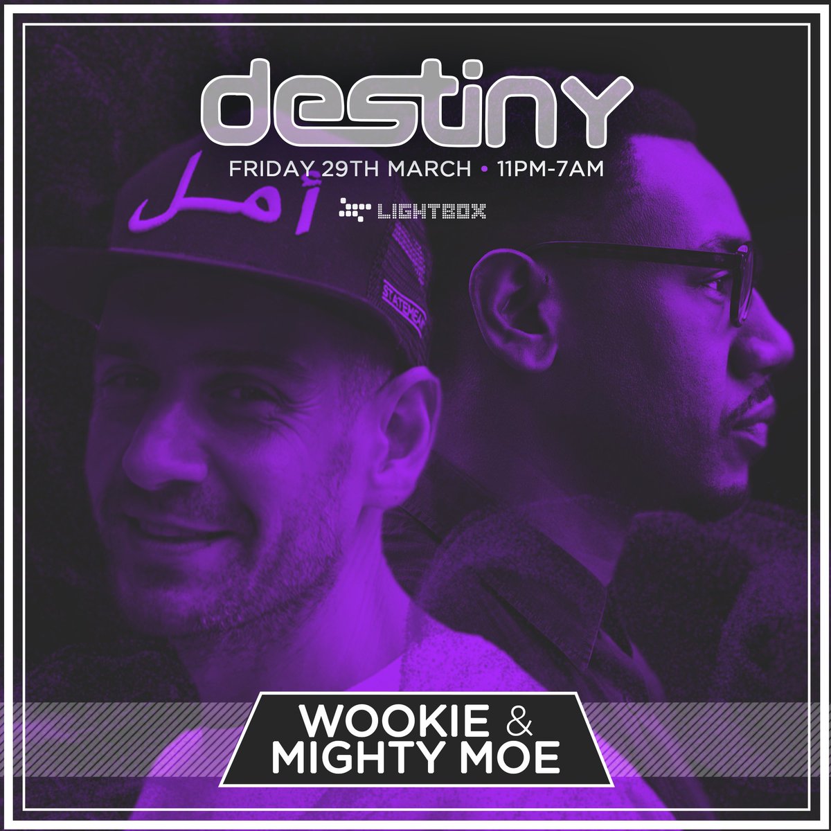 Catch <a href="/Wooxstar/">Wookie</a> alongside <a href="/MightyMoe/">Mighty Moe</a> &amp; more! <a href="/lightboxlondon/">Lightbox London</a> on the 29/3/19
Tickets 👉🏻 bit.ly/DestinyLDN