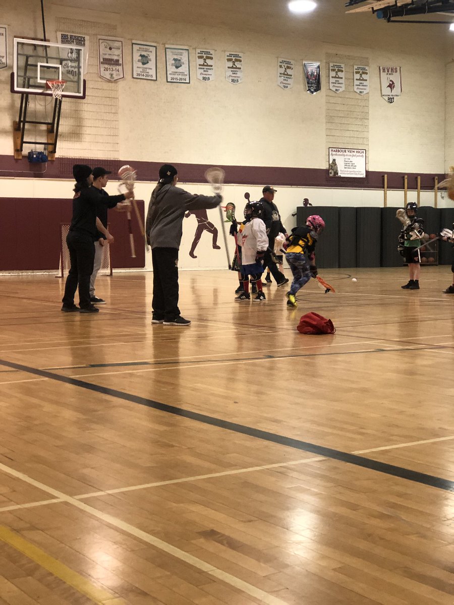 Great day with NLL Wings players teaching new coaches and kids! #Lacrosse <a href="/TheLaxLife/">Laxlife</a>