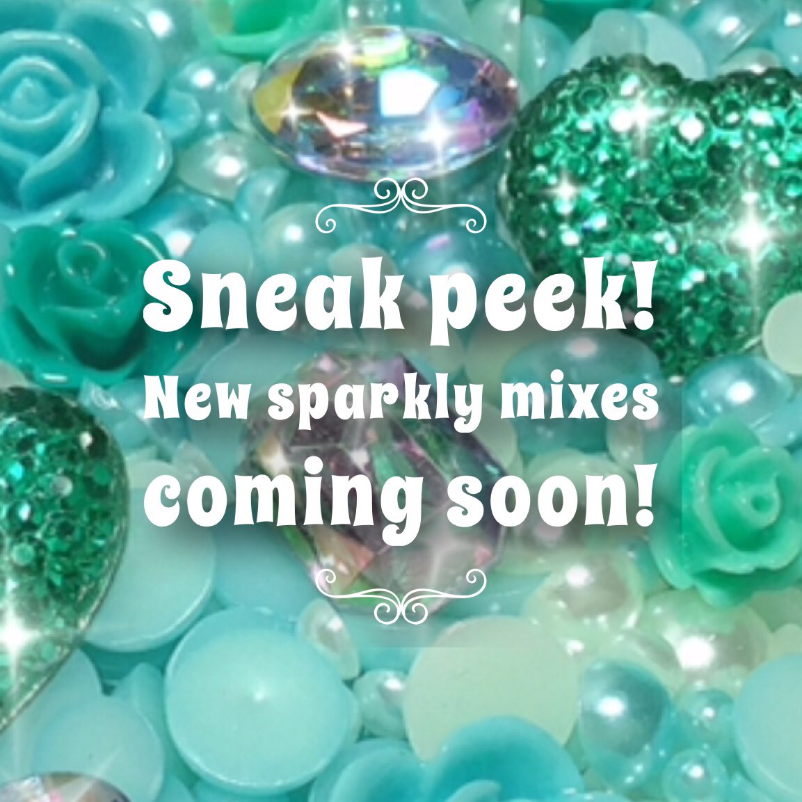 KatysDecoDen's tweet photo. Pearls and jewels and flowers and sparkly bits! Lovely new packs coming very soon straight from my studio to your craft room! #sparkle #bling #decodenkit #decoden #ukdecoden #craftkit #cabochons #diycrafts #diydecoden #blingcase #blingphonecase #tiffanyblue #tiffany #kawaii https://t.co/rjpAigzGBE