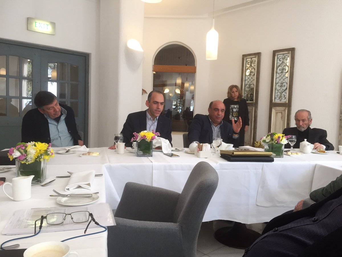 Cyprus Chamber of Commerce and Industry (@ccci_cyprus) on Twitter photo Μια εξαιρετικά ενδιαφέρουσα κ δημιουργική συζήτηση με τον Υπουργό Οικονομικών Χάρη Γεωργιάδη <a href="/Georgiades_H/">Harris Georgiades, MP</a> σήμερα στο <a href="/CoralBeachHotel/">Coral Beach Hotel,CY</a>. Μιλήσαμε για τις διεθνείς κ ευρωπαικές εξελίξεις, το Brexit, τα ΜΕΔ, το ΓεΣΥ, τα δημόσια οικονομικά κ τις προοπτικές της οικονομίας <a href="/CCCI_Cyprus/">Cyprus Chamber of Commerce and Industry</a> Μια εξαιρετικά ενδιαφέρουσα κ δημιουργική συζήτηση με τον Υπουργό Οικονομικών Χάρη Γεωργιάδη <a href="/Georgiades_H/">Harris Georgiades, MP</a> σήμερα στο <a href="/CoralBeachHotel/">Coral Beach Hotel,CY</a>. Μιλήσαμε για τις διεθνείς κ ευρωπαικές εξελίξεις, το Brexit, τα ΜΕΔ, το ΓεΣΥ, τα δημόσια οικονομικά κ τις προοπτικές της οικονομίας <a href="/CCCI_Cyprus/">Cyprus Chamber of Commerce and Industry</a>