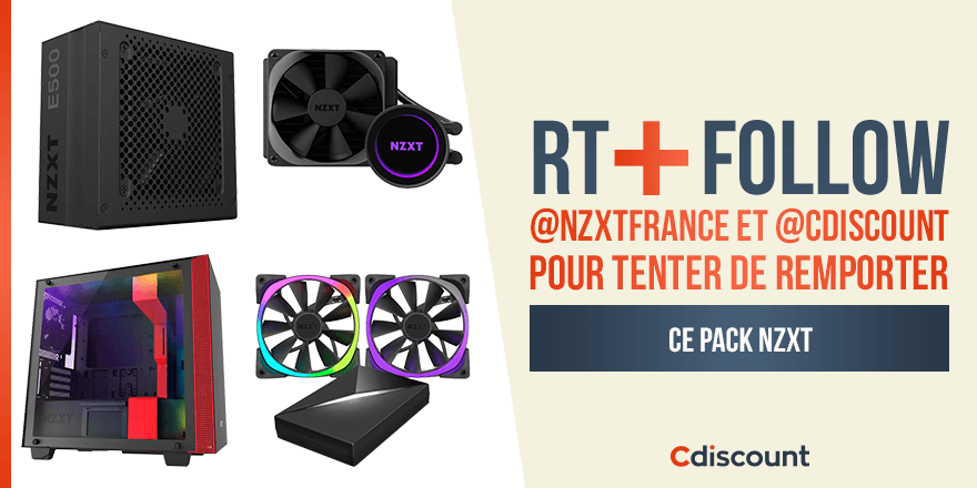 Cdiscount's tweet photo. 🎁 #Concours

👉 Tentez de remporter ce pack @NZXTFrance !

🔸 Pour tenter votre chance : 
#RT + Follow @NZXTFrance &amp; @Cdiscount

TAS 01/03 https://t.co/O18Cj5WERM