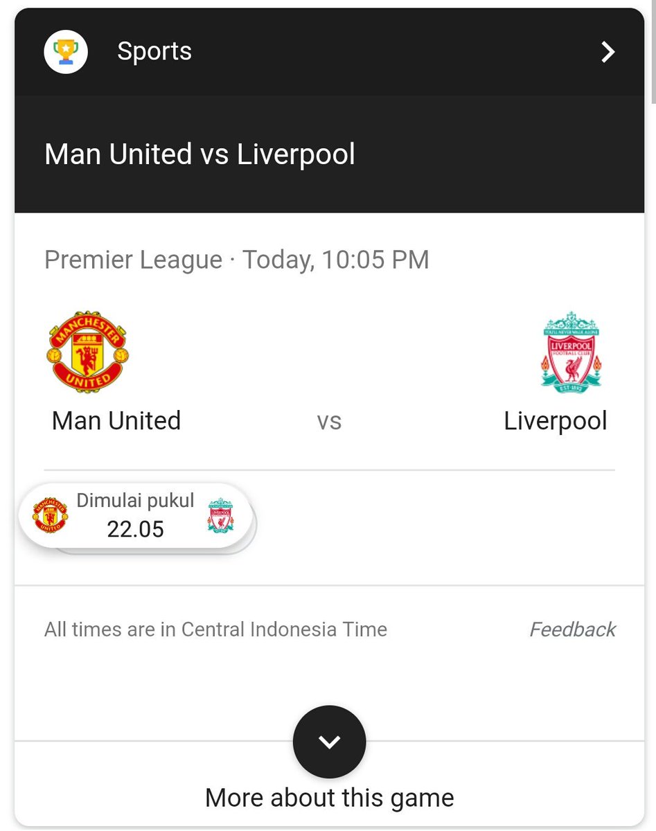 Man United vs Liverpool....
