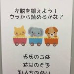 左脳を鍛えよう!って最後のやつ完全に引っ掛けやないかw