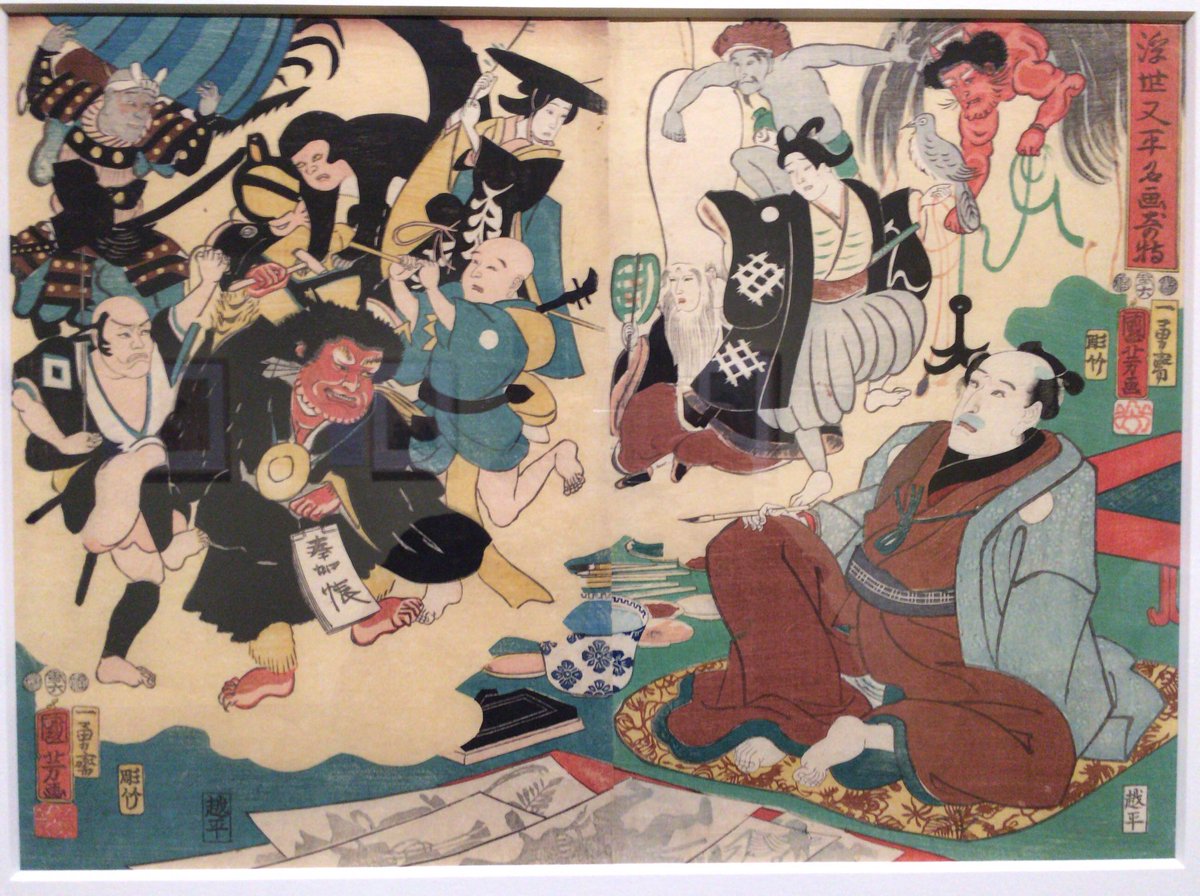大津絵に紛れ込むゴリラ。 