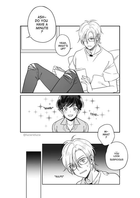 This came out a bit different than I first imagined it but it's fine I guess. Also I'm sure there are mistakes in there somewhere bc I didn't double check each pages ;; 1/2 #BANANAFISH 