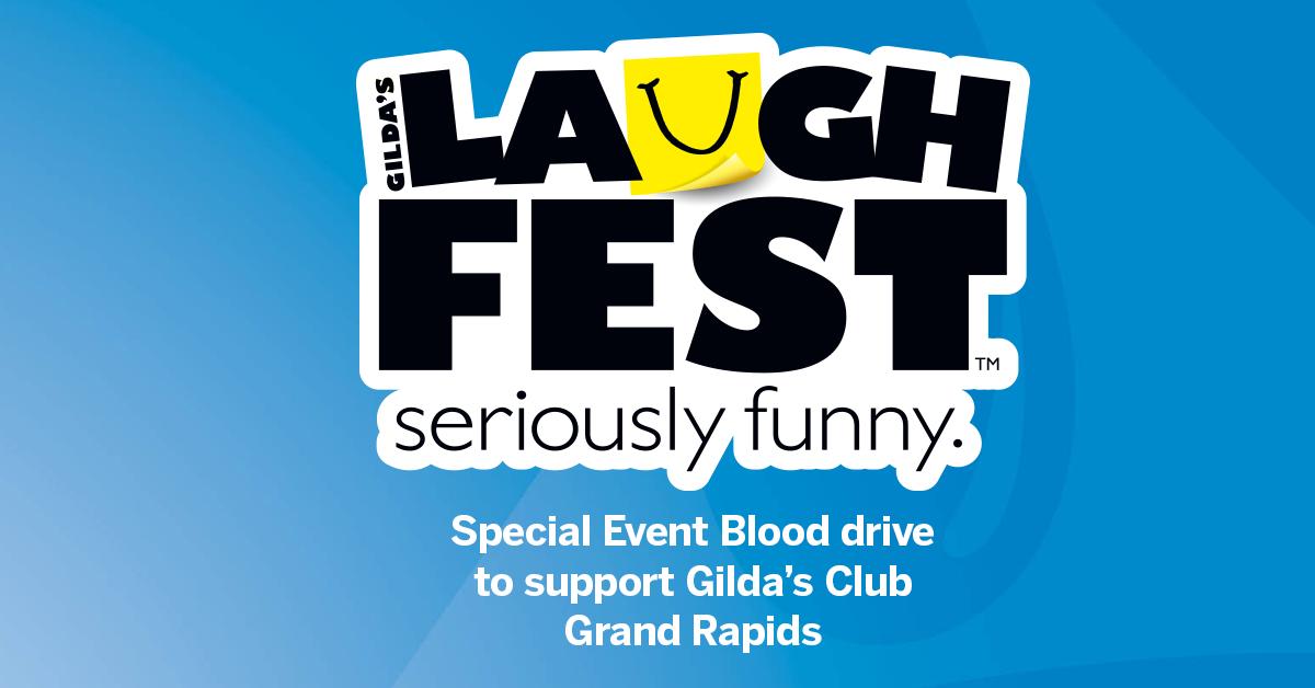 Donate blood to help support local cancer patients! Donate today or tomorrow and not only will you be saving lives, you will also be helping raise money for <a href="/gildasclubgr/">Gilda's Club</a>, AND you might win free tickets to <a href="/LaughFest/">LaughFest</a>! Learn more and reserve a time now: ow.ly/whRK30nJW2u