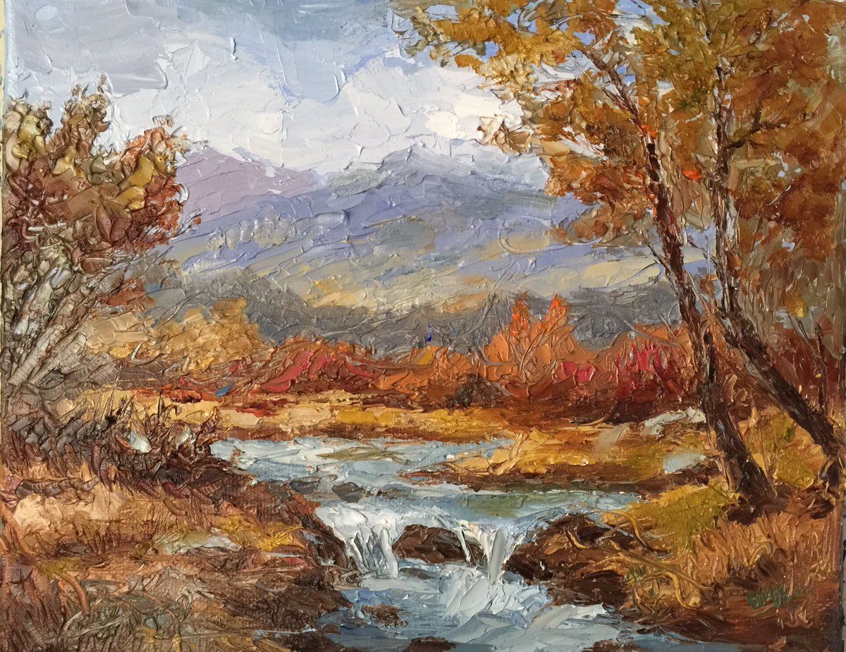 pegntony_h's tweet photo. “Montana October”8x10 palette knife oil painting study by Peggy Ann Thompson https://t.co/BYTrnMWSu4 #art #ArtistOnTwitter #oilpainting #fineart #impressionism https://t.co/PsTPOetazE