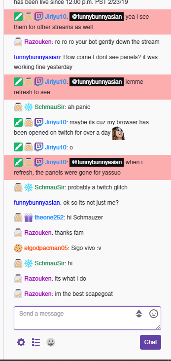 FunnyBunnyAsian's tweet photo. @TwitchSupport How Come Panels are Missing and I cant Access my extensions? https://t.co/3XtArZMtdb