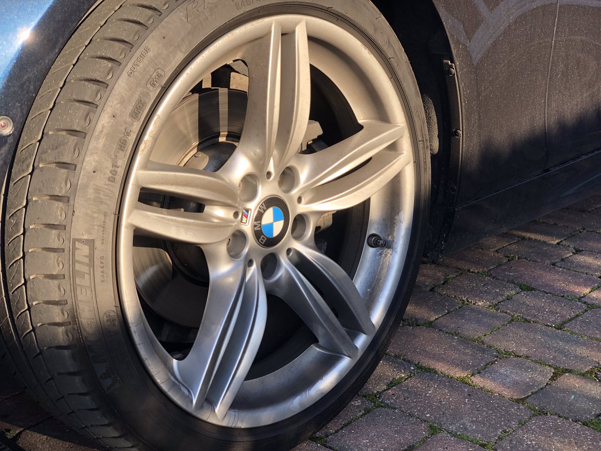 T0b0re's tweet photo. @BMW_UK @JoeAchilles @R5LLF @Shmee150 @SupercarsofLDN @lennythegeeza @dub_customs @WhiteDetails @TGE_LDNM take a look at the damage done to all 4 alloys while in the possession @SJBMWGroup Ruxley. I will call the service manager to discuss further. Please retweet and share Thanks https://t.co/xGCEkF0jHH