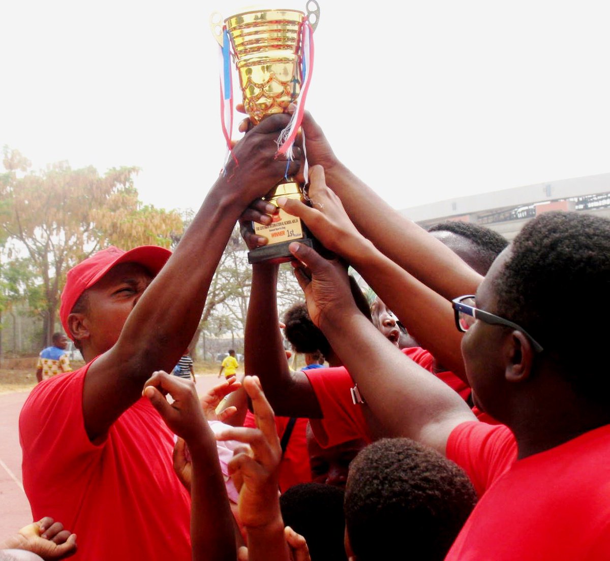 TCISABUJA's tweet photo. We work together and win as a family #SportsDay2019 #TheCentagonInternationalSchool #TCISABUJA #AbujaSchools #BritishSchoolsinAbuja #sportday #family #AISENGROUP #APEN #ISTDAN #ToBeTheBest @trcollegeabuja @NileUni @AUNigeria https://t.co/46K3z2s74X