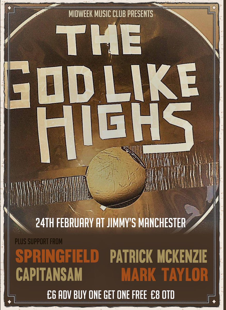 Tonight <a href="/McrMidWeekMusic/">Manchester Midweek Music Club</a> ⚡️