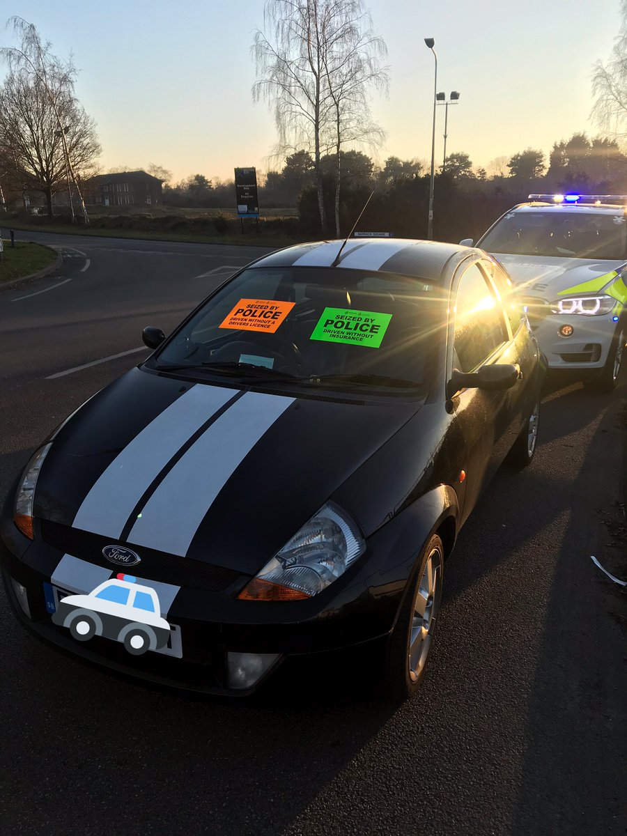 NSRAPT's tweet photo. Intel received that the driver of this car was a #DisqualDriver the car was stopped just now in #martlesham near #Ipswich and the intel is correct. Driver has been reported for offences and car #seized #S165A #PHQARV #148/922 https://t.co/qScBSPHmhe