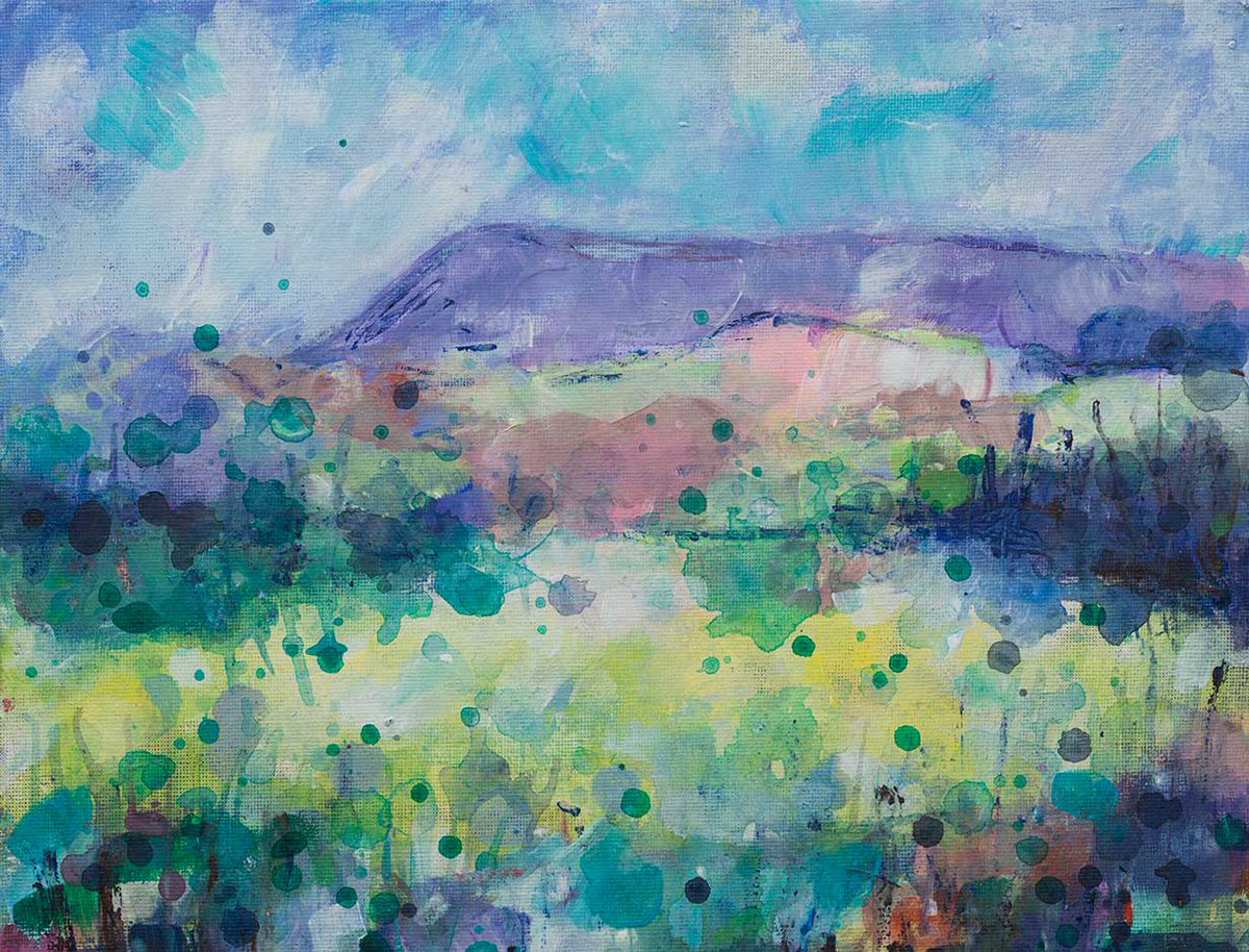 RebekahArtist's tweet photo. #thecloud #Congleton Acrylic on canvas board. #Cheshire #Artist #countryside https://t.co/SWVxiPPAon