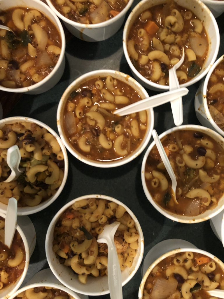 DugoutDTES's tweet photo. The #soup this morning has been described as “life changing” and “out of this world”. Our chef David’s outdone himself, as always! Come in to our #DTES spot 7 days a week to get yourself a bowl. https://t.co/CcpJVYuXMb