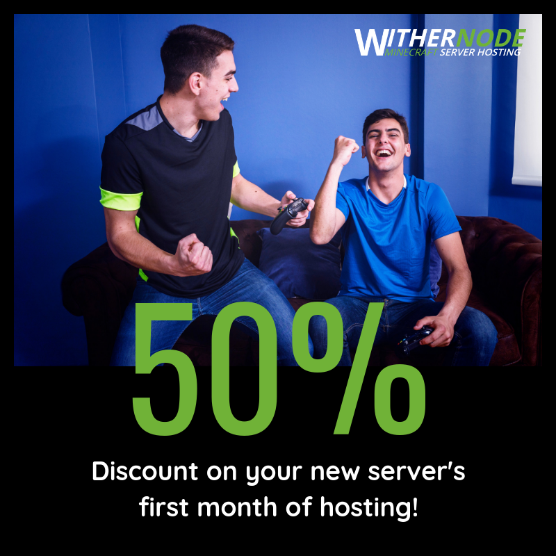 WitherNode's tweet photo. Give us your email address and we'll send you the code right away! Claim your 50% off discount code. #gamingservers #minecraftservices
Check out our plans: https://t.co/2Fe6KEfVq3 #gamingdiscounts #minecraft #minecraftonly https://t.co/M60vCA2LE3