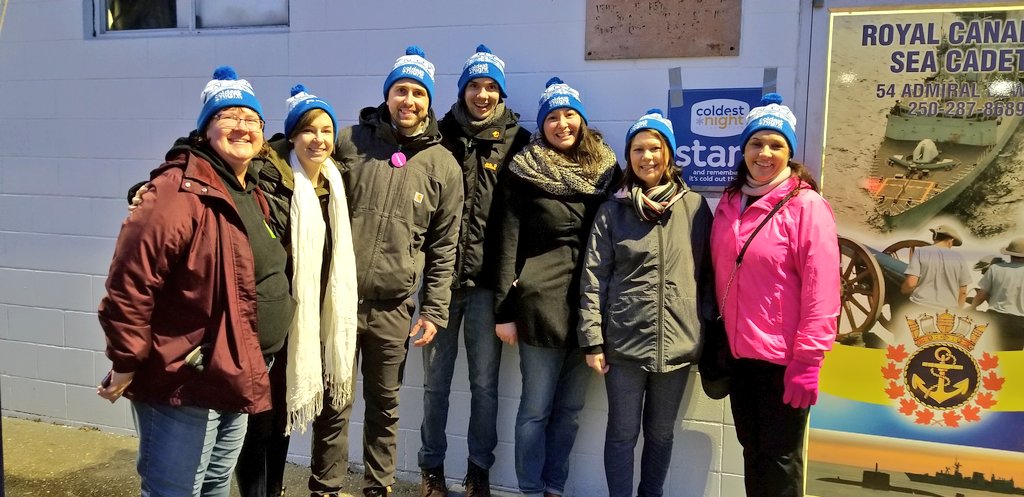Coldest Night of the year walk with 2  TD Campbell river branches <a href="/MMaygard/">Marilynn Maygard</a> @MattLymburner @JamieM_TD