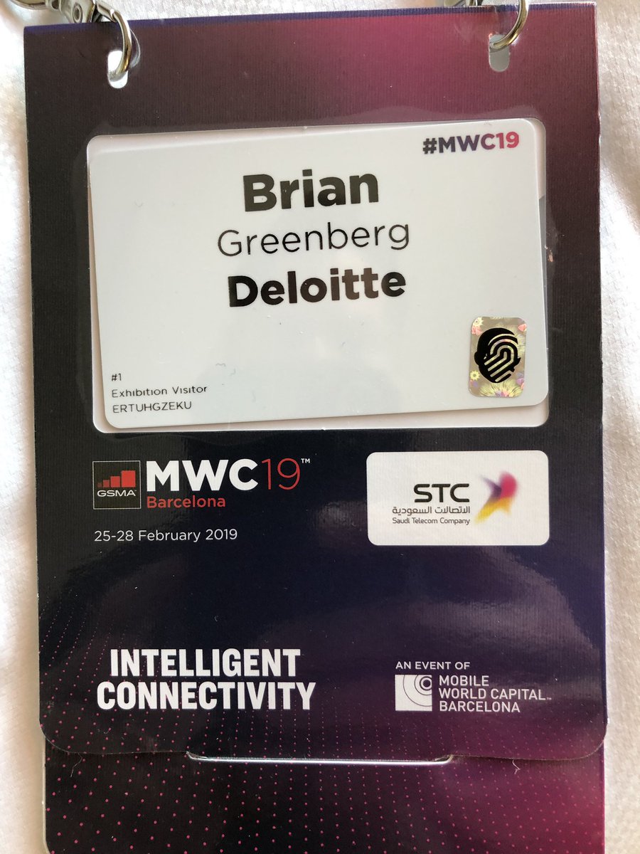 In Barcelona for MWC 19.   City is already bustling but will definitely be taken up a notch as 125k people descend on it to talk 5G and much more.