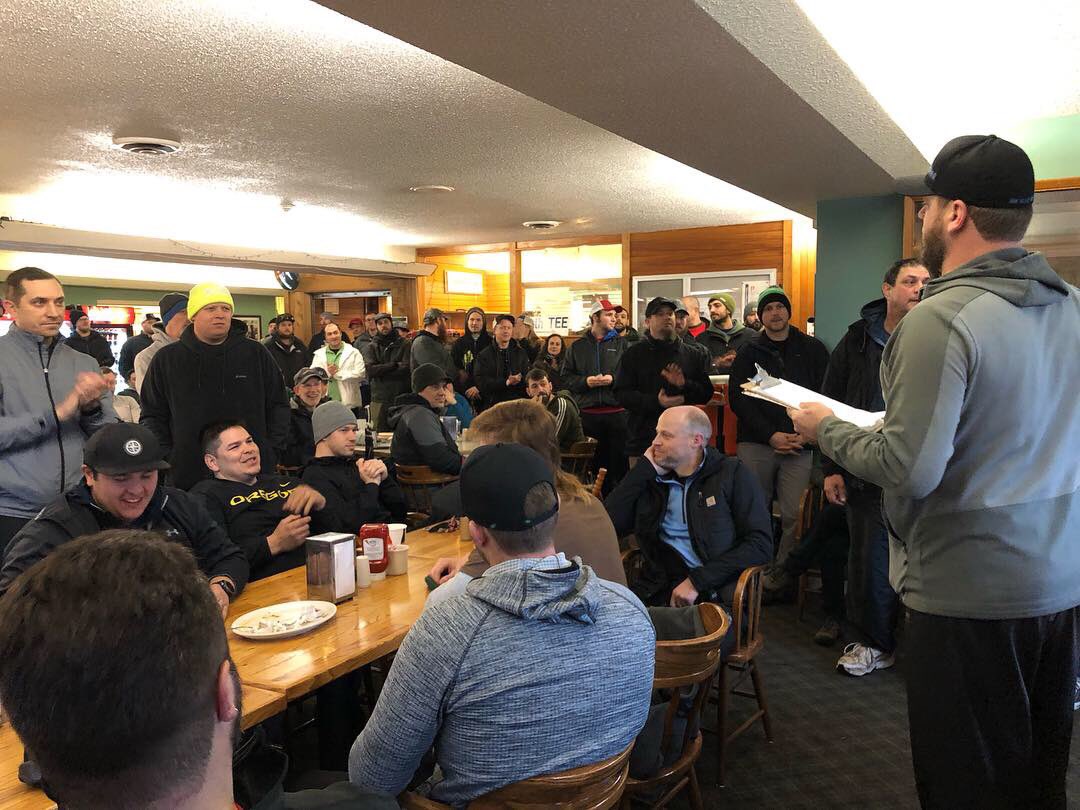RoseCityGolfPDX's tweet photo. Stoked to have over 8️⃣0️⃣ disc golfers from @StumptownDG here today for Slosh #3! 🥏 https://t.co/56b8Yy0O4r