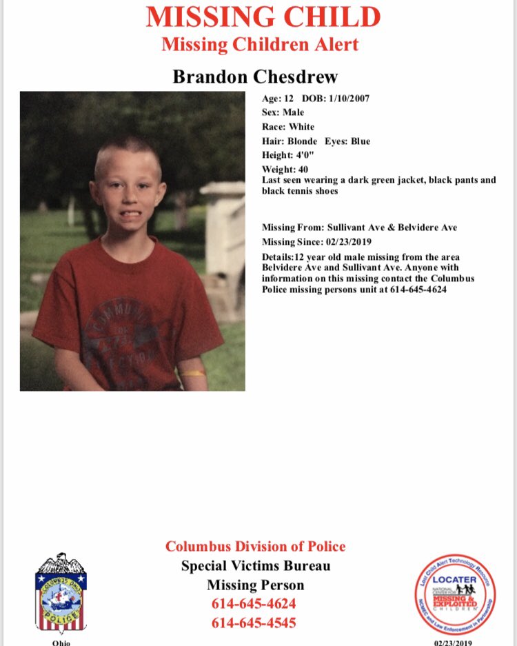 Columbus Ohio Police Pa Twitter Missing Boy 2 Months Ago We