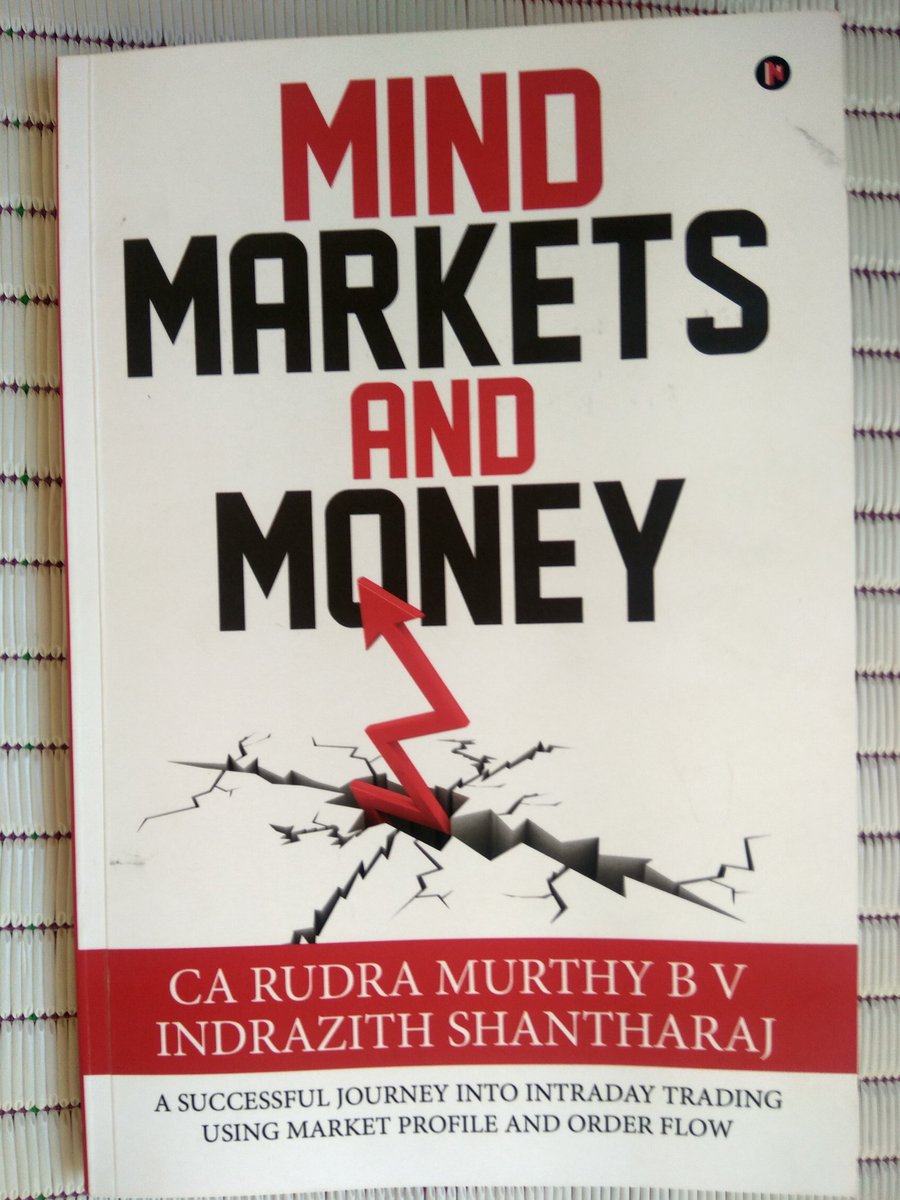 VEERESHTRADE's tweet photo. Awesome book!! #Mindmarketsandmoney. Its first ever book on #marketprofile &amp; #orderflow written by indian authors @iamrudramurthy @indraziths. 

Must read for every #daytrader &amp; short term trader.
superb quality @notionpress 

Thanks.. https://t.co/15aYvqpiFA
