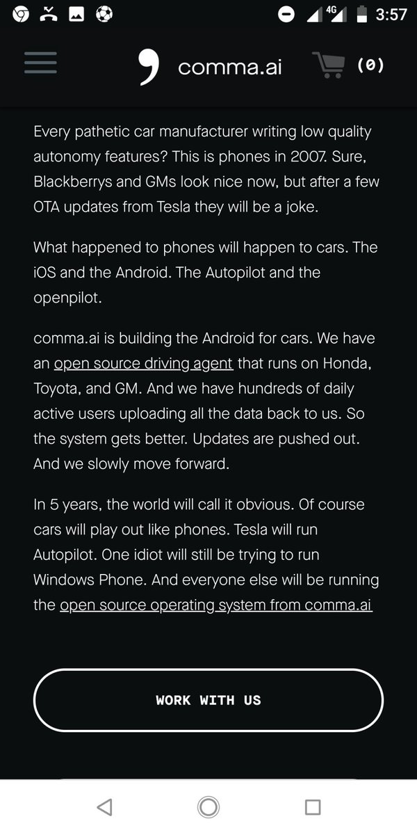 JohnHeytech's tweet photo. https://t.co/y89kKJGlaZ is building the Android for cars
"One idiot will still be trying to run Windows Phone. And everyone else will be running " https://t.co/Cj7kwu7m8j