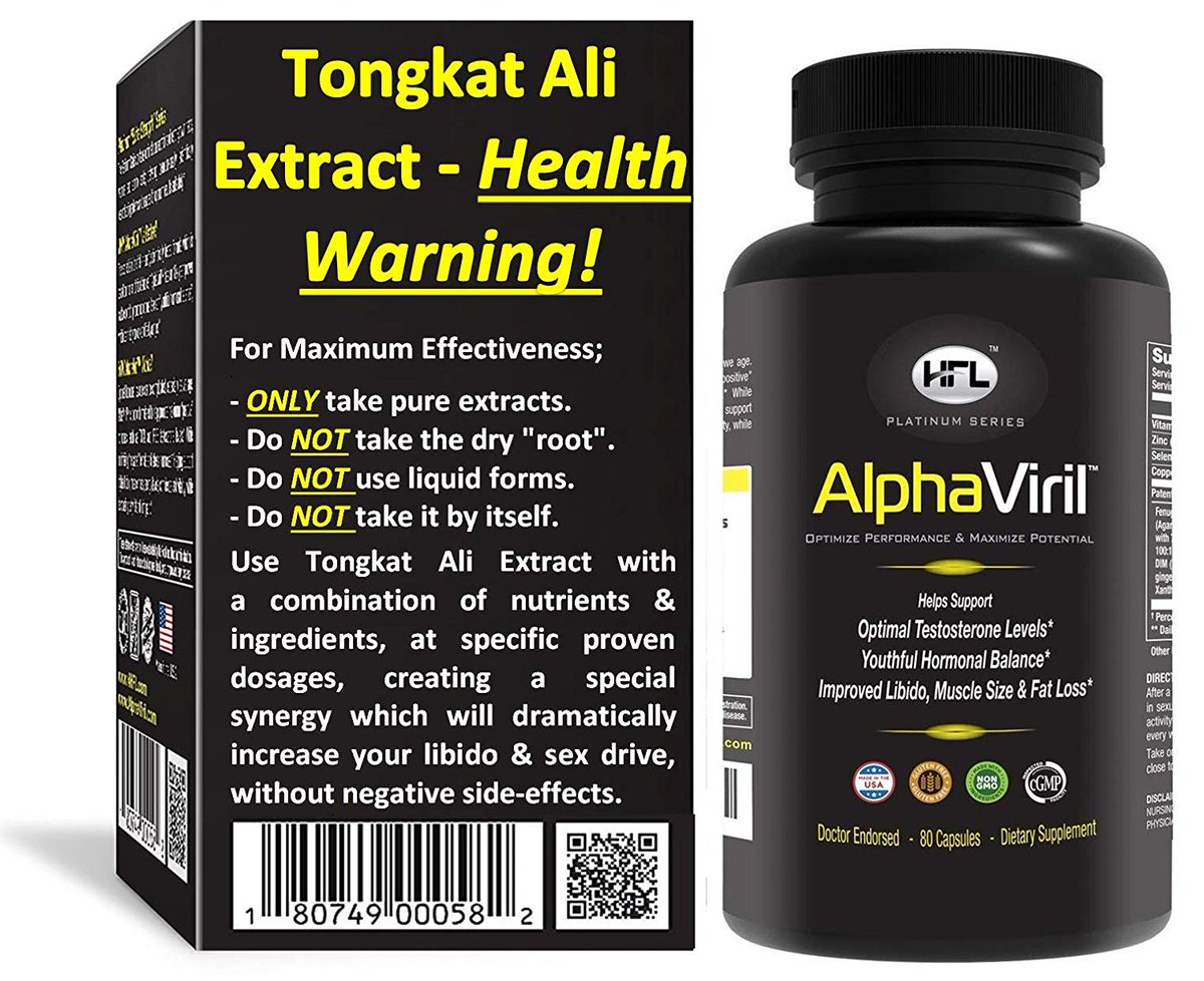 Tongkat Ali AlphaViril by Dr Sam Robbins Naturally Boosts Testosterone, Inc...