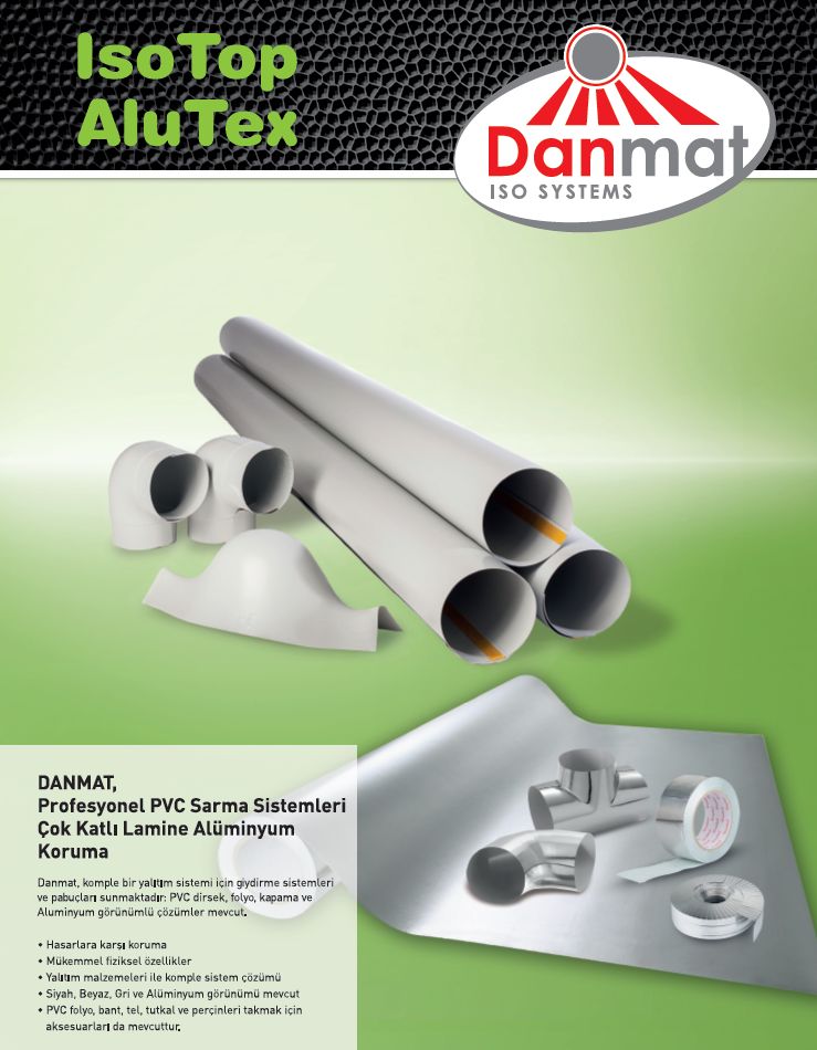 armacellyalitim's tweet image. #Armacell'den #Danmat, Profesyonel PVC Sarma Sistemleri Çok Katlı Lamine Alüminyum Koruma. Mekanik hasarlara, neme, yağa, kimyasallara vs. karşı koruma, kolay temizleme, estetik görünüm. İç mekanda kullanılan siyah, beyaz, gri ve alüminyum görünüm.