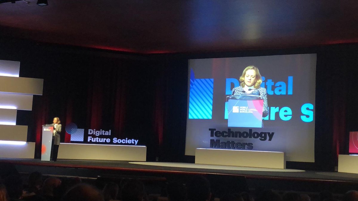 MWCapital's tweet photo. 🗣 @NadiaCalvino: "We need to make the challenges of the digital future a source of success. We must build on our assets, strengths and competitive advantages."
#mLunch19 #DFS_MWC19 #technologymatters #MWC19 https://t.co/a9I9o890pU