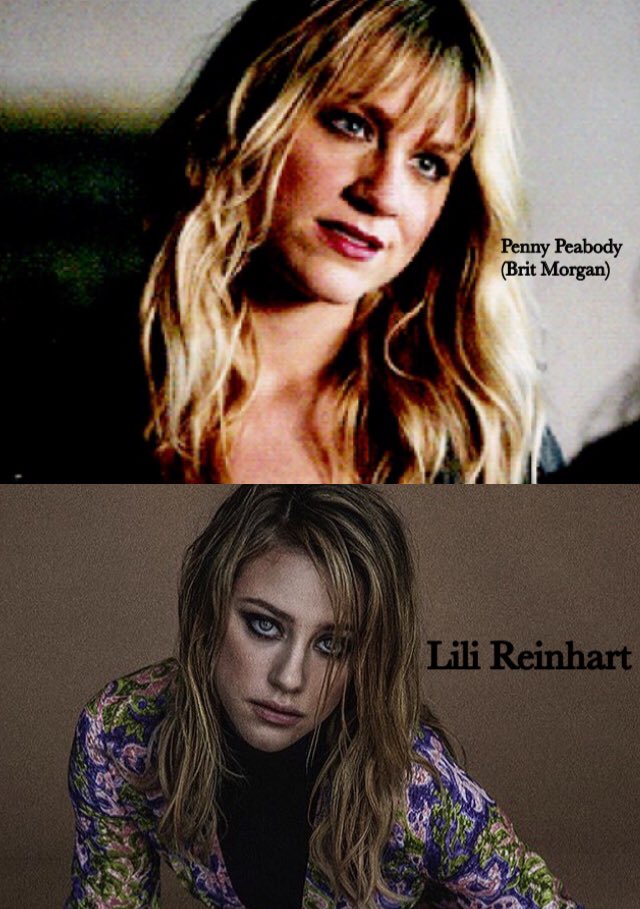 bugheag's tweet photo. So eu que achei a @lilireinhart parecida com a Penny Peabody (@MsBritMorgan)? https://t.co/cyahHmiqsz
