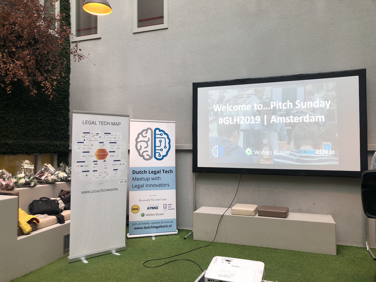 Last preparations for Pitch Sunday <a href="/worldhackathon/">Global Legal Hackathon 🌍🌏🌎</a> in #Amsterdam #GLH2019 by <a href="/WoltersKluwerNL/">Wolters Kluwer LR NL</a> &amp; <a href="/dutchlegaltech/">Dutch Legal Tech</a>.