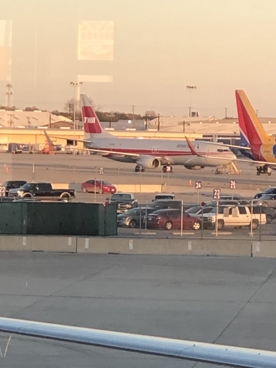 mvanwink's tweet photo. Do you get bonus points for finding the plane with the TWA markings? https://t.co/80Hfi68IVo