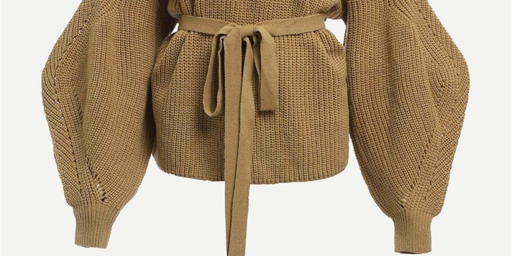 okenokestyle's tweet photo. #hashtag3 Khaki Highstreet Office Lady Bishop Sleeve Belted Solid https://t.co/L6rhvJCV5v
