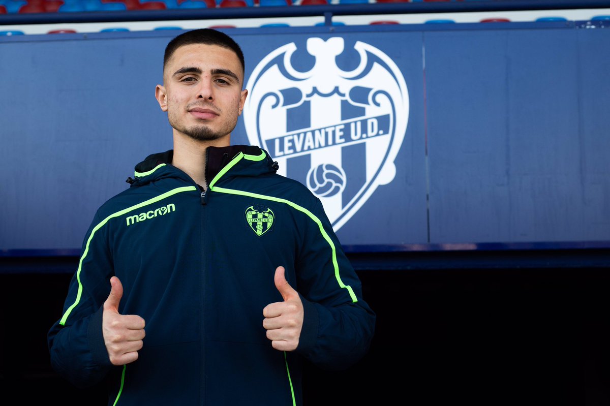 EnglishAbroad1's tweet photo. 🇪🇸 It’s been a great birthday for #THFC loanee Anthony Georgiou. The midfielder turns 22 today and went on to score his first ever senior goal for Levante B in a 1-1 draw with Hercules this morning. Happy birthday Anthony! #ATLUDHercules https://t.co/i5K0PW8DdZ