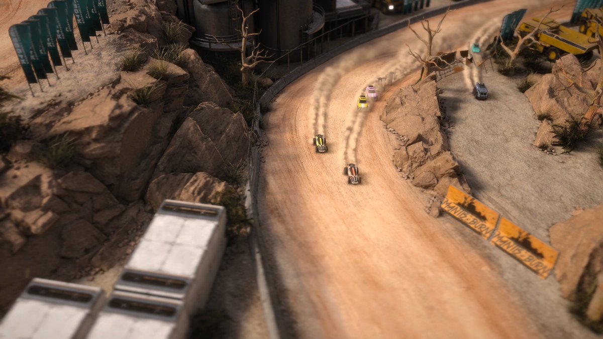 VooFoo's tweet photo. #beatthedev Using a standard Pro vehicle of your choice can you beat the lap time of 00:25:77 on Summit?! #MantisBurnRacing #indiedev #gamedev #GamersUnite https://t.co/xQr8VDnmyl