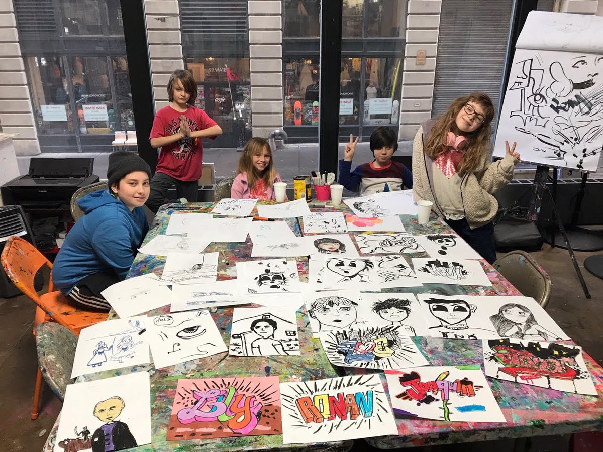 CWASDumbo's tweet photo. What did you do this week?
Look at all the fab work being created in our Manga Drawing Cartooning Class!
#creativelywildartstduio #yelpbrooklyn #brooklynartclasses #brooklynkids #brooklynteens #brooklynparents #cartooning #drawing #mangaart #storytelling #brooklynartstudio https://t.co/mNOPxGyVl2
