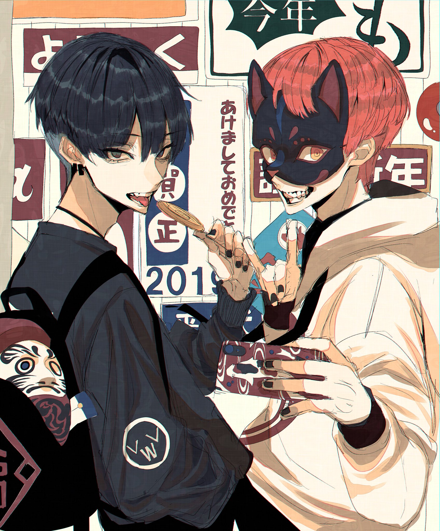 さくしゃ2 に 過去絵を投げて絵を描いた気になろうキャンペーン 和と男子っぽいの