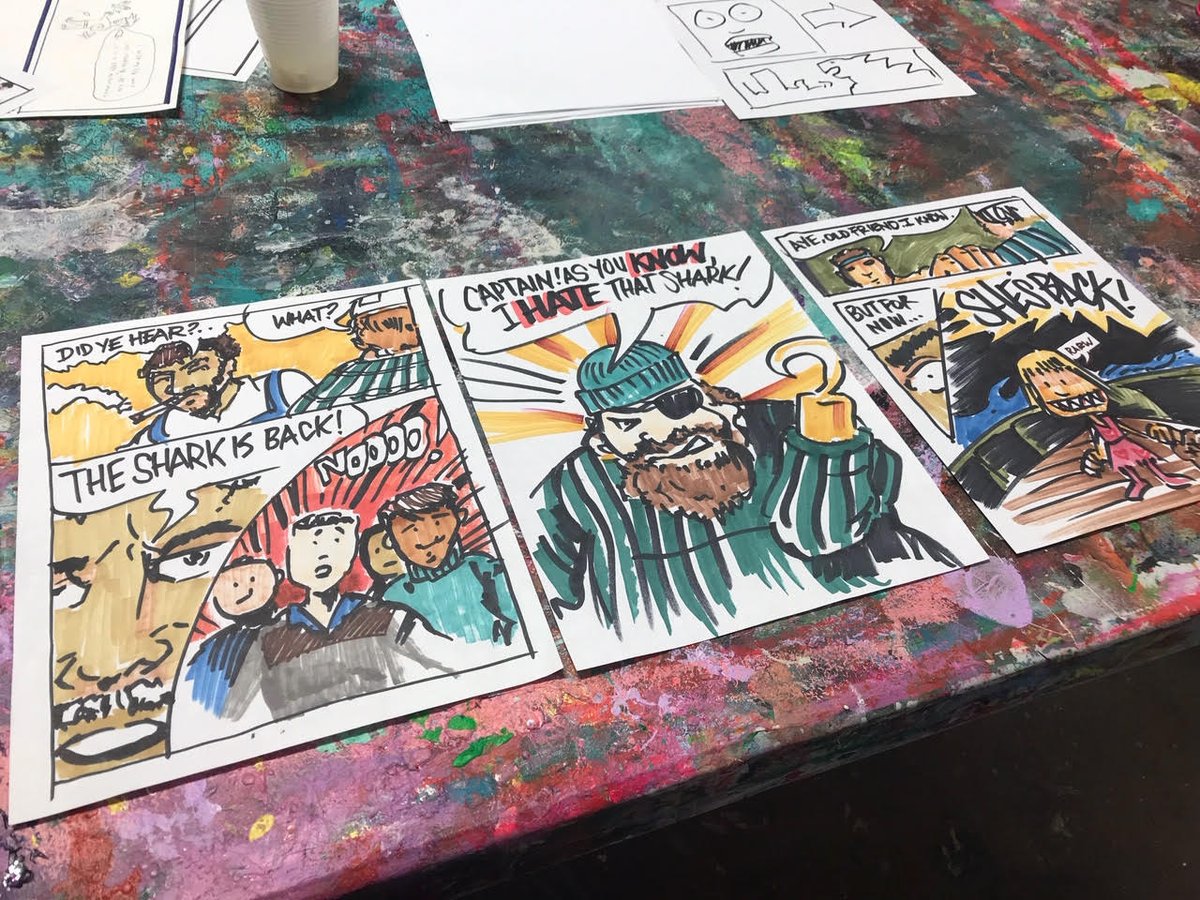 CWASDumbo's tweet photo. What did you do this week?
Look at all the fab work being created in our Manga Drawing Cartooning Class!
#creativelywildartstduio #yelpbrooklyn #brooklynartclasses #brooklynkids #brooklynteens #brooklynparents #cartooning #drawing #mangaart #storytelling #brooklynartstudio https://t.co/mNOPxGyVl2