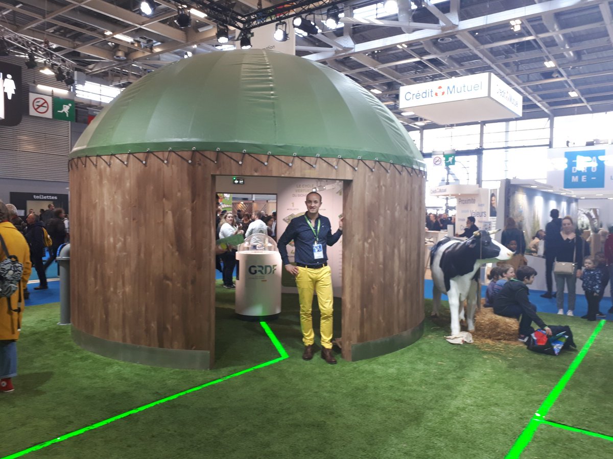 NVDS présent au salon de l'agriculture. Biogaz, Biomethane, GNV, énergie renouvelable. Maquette, escape game, quizz tout est réuni pour apprendre et comprendre l'importance du gaz vert.#biométhane #GazVert #salondelagriculture2019
