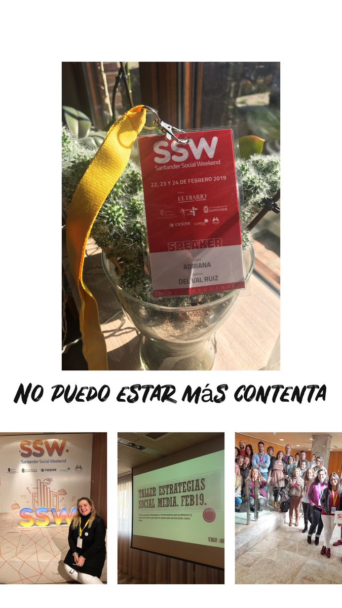 Feliz y muy agradecida. Siempre es un placer el #SSW2019. Gracias a <a href="/dmontanes/">eldiariomontanes.es</a> <a href="/Canal_CESINE/">CESINE</a> @cantabriadmoda por contar conmigo! ¡Hasta el año que viene!