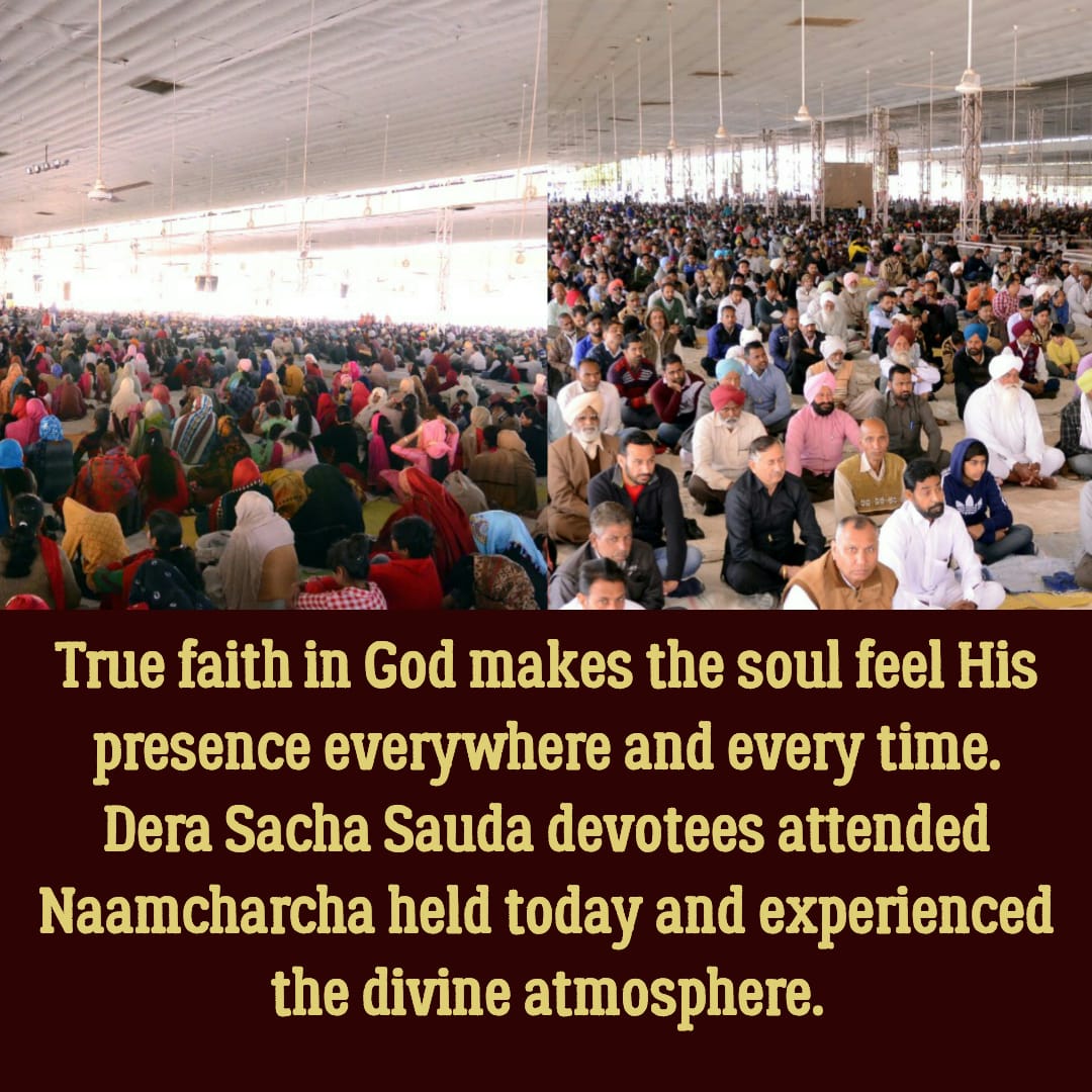 MiddhaPallavi's tweet photo. #NaamcharchaAtDSS24Feb
The benefit of listening to the holy sermon of true saint are infinite https://t.co/cspoH8fDg2