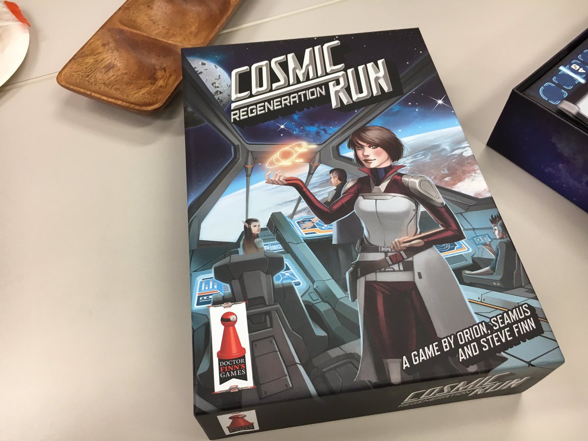 sugar_ray1956's tweet photo. #CosmicRun:Regeneration 初

ダイスを使って6つの惑星に向けて自駒を進めていくレースゲーム。
ダイス目は、獲得した異星人カードやクリスタルを使って操作。
誰かが到達した星は決算となり、全ての星の決算が終わると終了。
彗星が3回衝突して決算が始まることも。
フレーバーがさされば。

#999bg https://t.co/GiqPTXvcLL