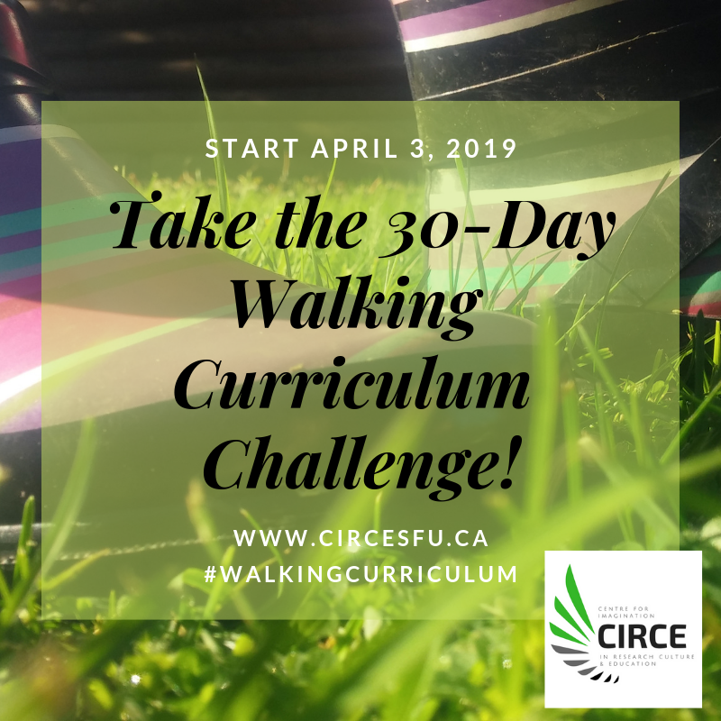 Take the #walkingcurriculum challenge! Join educators across the planet committed to taking learning outside for 30 days. Information: circesfu.ca/practice/ecolo… … #imagination #inquiry #PlaceBasedlearning #CIRCE #imaginED #bcedchat <a href="/OutdoorClassDay/">Outdoor Classroom Day</a> #getoutside