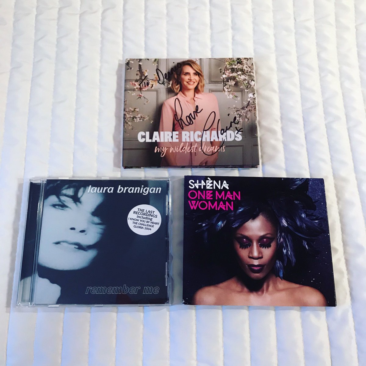 DennisAlexis84's tweet photo. Latest CD's in my record collection. 💿 #ClaireRichards #LauraBranigan #ShenaWinchester #StepsBand #StepsGroup #StepsMusic https://t.co/mcS6w7Y097