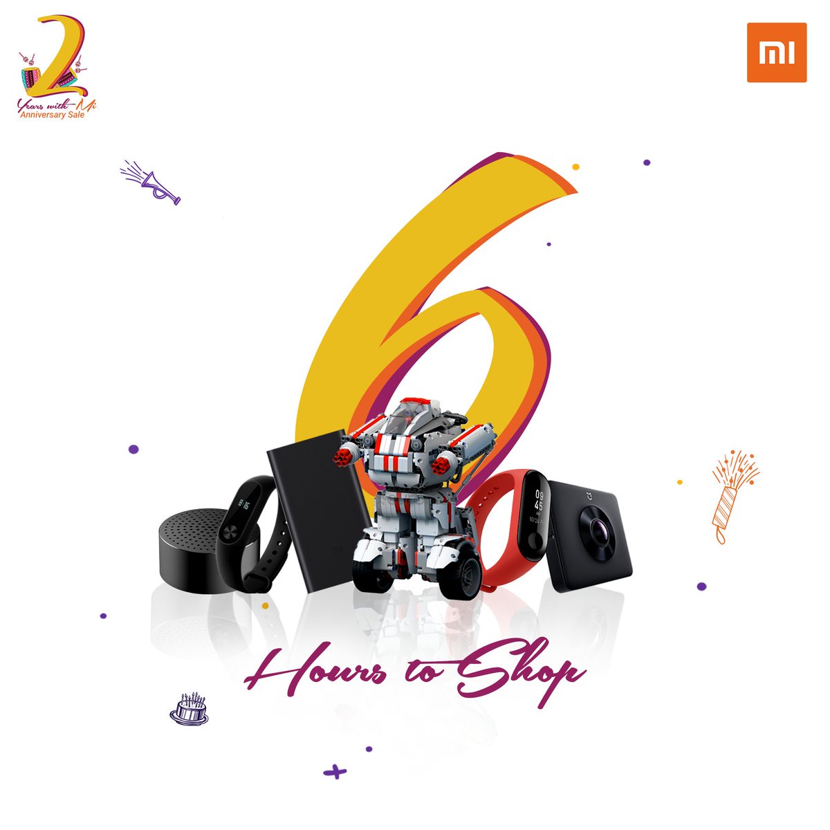 Xiaomi_Pakistan's tweet photo. Keep shopping as 6 hours are still left for #2YearsWithMi Anniversary Sale.
Buy here: https://t.co/PnHHqv6ZfZ
#MiAnniversarySale https://t.co/thSn5fIPWK