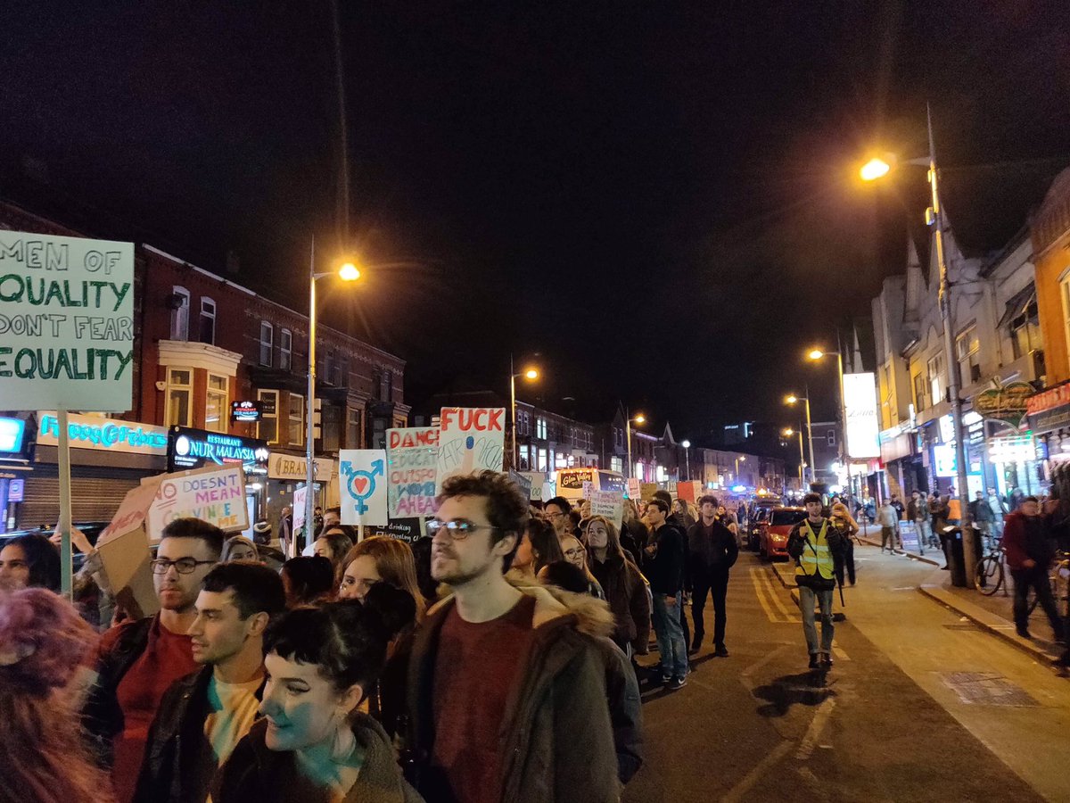 UBTManMet's tweet image. on Thursday we marched with @ManchesterSU for #ReclaimTheNight to improve safety on the streets of Manchester! Thank you everyone for coming 💖