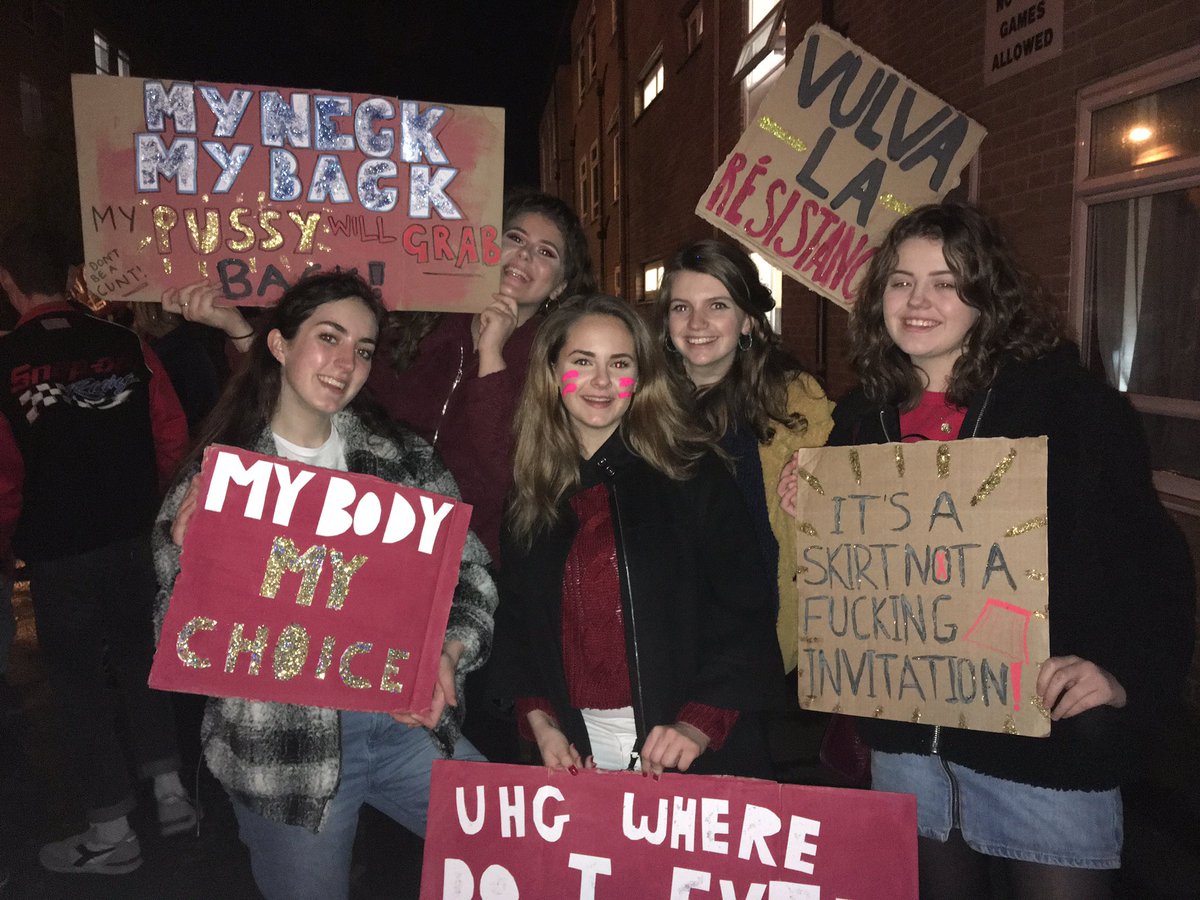 UBTManMet's tweet image. on Thursday we marched with @ManchesterSU for #ReclaimTheNight to improve safety on the streets of Manchester! Thank you everyone for coming 💖