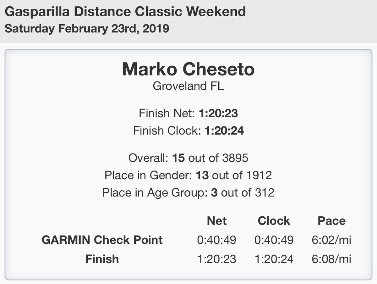 marathonmarko's tweet photo. Early morning work done. We cruised on a 90% humidity of Tampa like champs. The only impossible things in life are the once you’ve convinced your self you can’t. #gasparilladistanceclassic #poaproud #lifewithoutlimitation @POAOrlando @50LEGS @OssurCorp https://t.co/KH4YfFMhnK